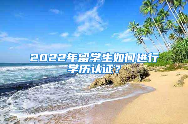 2022年留學生如何進行學歷認證？