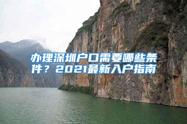 辦理深圳戶口需要哪些條件？2021最新入戶指南