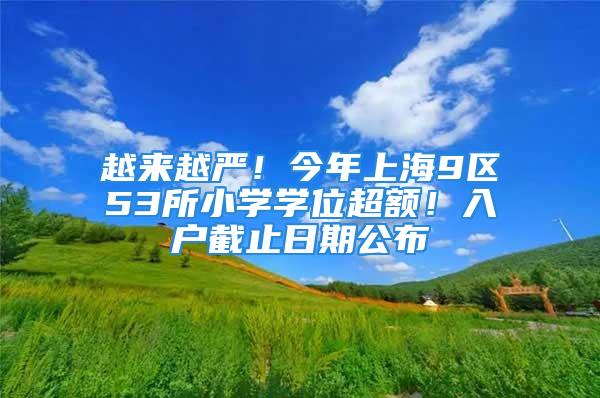 越來(lái)越嚴(yán)！今年上海9區(qū)53所小學(xué)學(xué)位超額！入戶截止日期公布