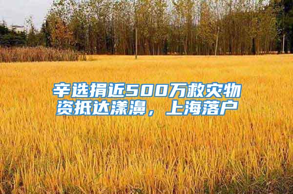 辛選捐近500萬救災(zāi)物資抵達(dá)漾濞，上海落戶