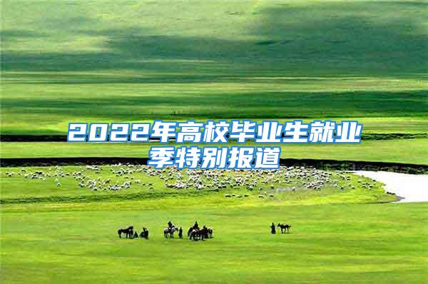 2022年高校畢業(yè)生就業(yè)季特別報道③