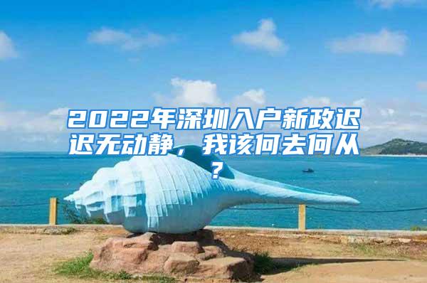 2022年深圳入戶新政遲遲無動靜，我該何去何從？