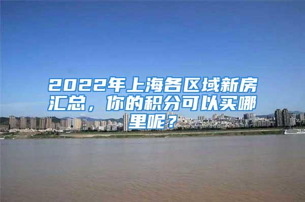 2022年上海各區(qū)域新房匯總，你的積分可以買哪里呢？