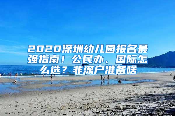 2020深圳幼兒園報名最強指南！公民辦、國際怎么選？非深戶準(zhǔn)備啥