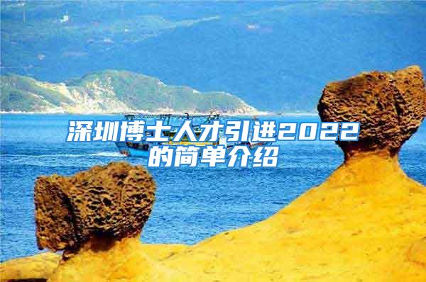 深圳博士人才引進(jìn)2022的簡(jiǎn)單介紹