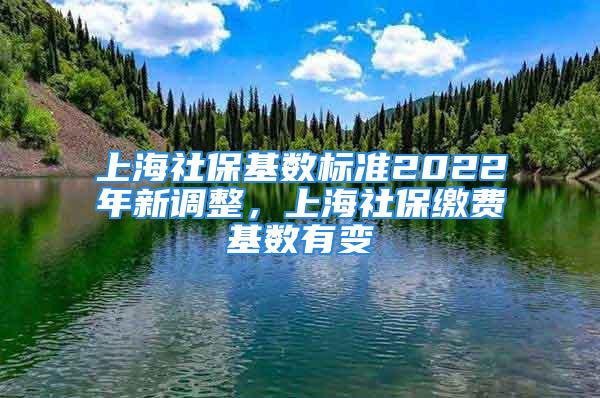 上海社?；鶖?shù)標(biāo)準(zhǔn)2022年新調(diào)整，上海社保繳費(fèi)基數(shù)有變