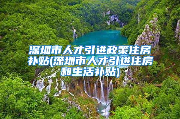 深圳市人才引進(jìn)政策住房補(bǔ)貼(深圳市人才引進(jìn)住房和生活補(bǔ)貼)