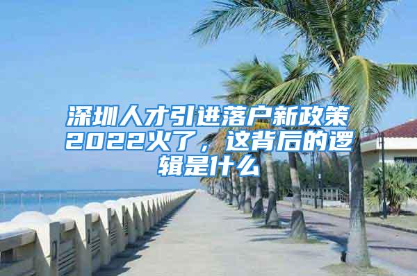 深圳人才引進(jìn)落戶新政策2022火了，這背后的邏輯是什么