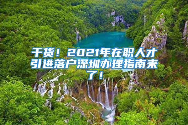 干貨！2021年在職人才引進(jìn)落戶深圳辦理指南來(lái)了！