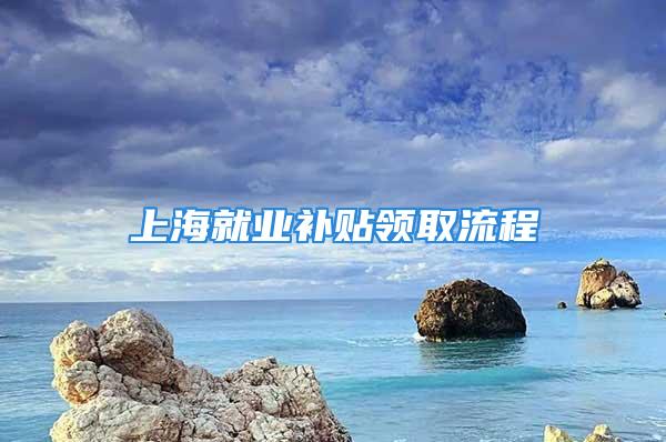 上海就業(yè)補貼領(lǐng)取流程