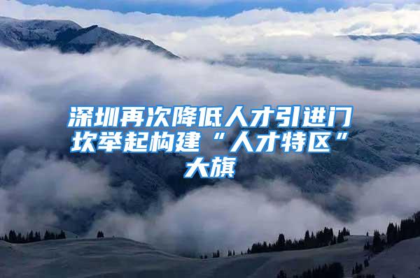 深圳再次降低人才引進(jìn)門坎舉起構(gòu)建“人才特區(qū)”大旗