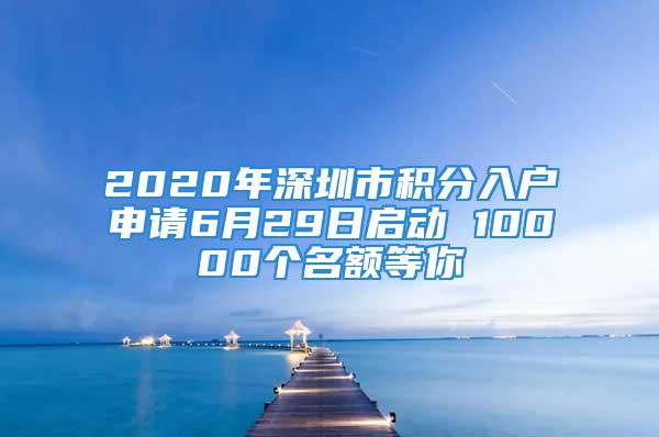 2020年深圳市積分入戶申請(qǐng)6月29日啟動(dòng) 10000個(gè)名額等你