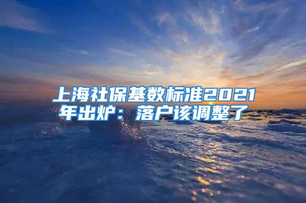 上海社?；鶖?shù)標(biāo)準(zhǔn)2021年出爐：落戶該調(diào)整了