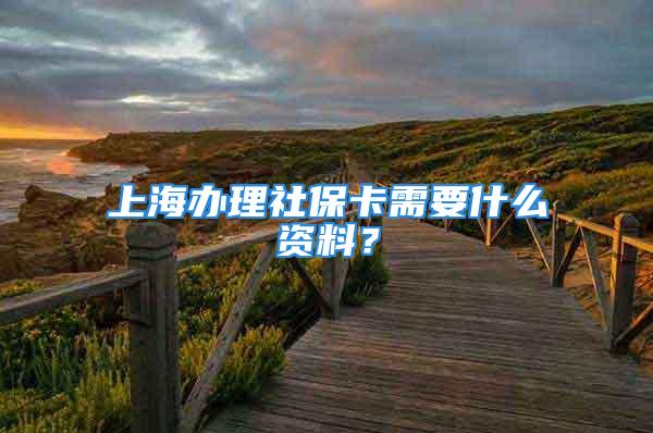 上海辦理社?？ㄐ枰裁促Y料？