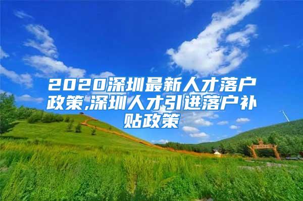 2020深圳最新人才落戶政策,深圳人才引進(jìn)落戶補(bǔ)貼政策