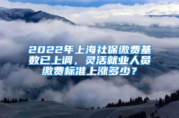 2022年上海社保繳費(fèi)基數(shù)已上調(diào)，靈活就業(yè)人員繳費(fèi)標(biāo)準(zhǔn)上漲多少？