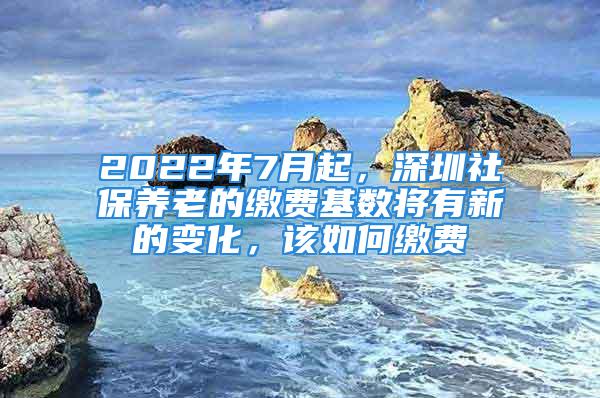 2022年7月起，深圳社保養(yǎng)老的繳費基數(shù)將有新的變化，該如何繳費