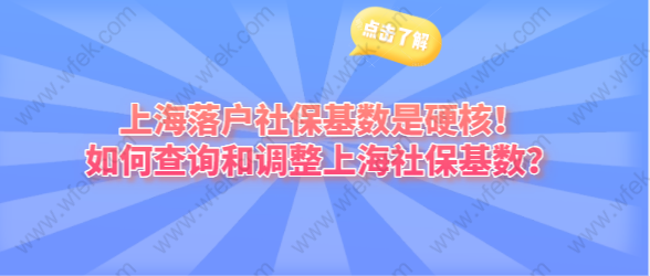 上海落戶社?；鶖?shù)是硬核！如何查詢和調(diào)整上海社保基數(shù)？