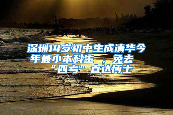 深圳14歲初中生成清華今年最小本科生 ，免去“四考”直達(dá)博士