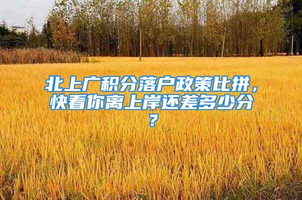 北上廣積分落戶政策比拼，快看你離上岸還差多少分？