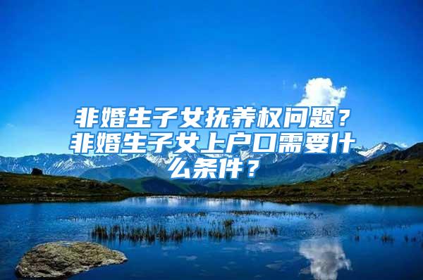 非婚生子女撫養(yǎng)權(quán)問題？非婚生子女上戶口需要什么條件？