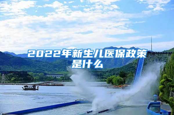 2022年新生兒醫(yī)保政策是什么