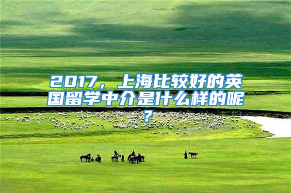 2017，上海比較好的英國(guó)留學(xué)中介是什么樣的呢？