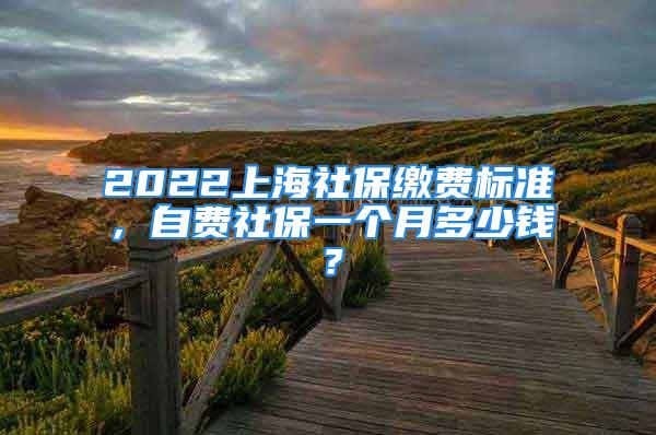 2022上海社保繳費標(biāo)準(zhǔn)，自費社保一個月多少錢？