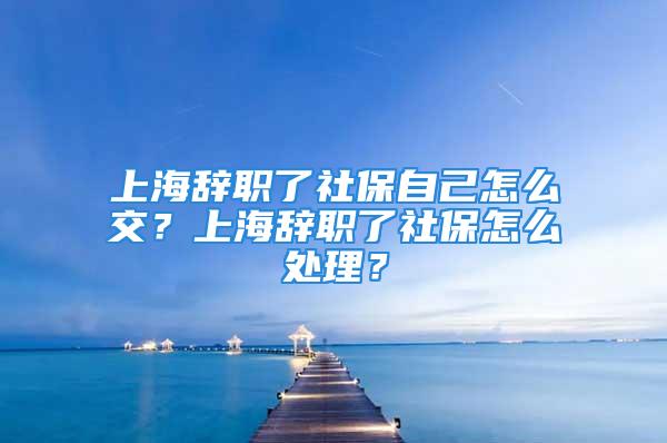 上海辭職了社保自己怎么交？上海辭職了社保怎么處理？