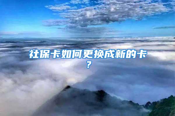 社?？ㄈ绾胃鼡Q成新的卡？