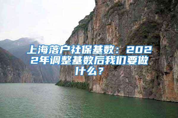 上海落戶社保基數(shù)：2022年調(diào)整基數(shù)后我們要做什么？