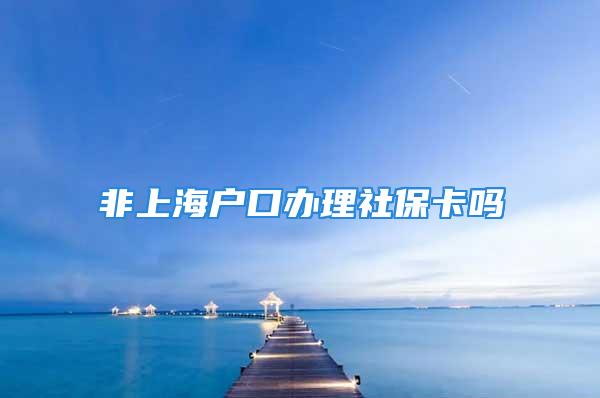 非上海戶口辦理社?？▎?/></p>
									　　<p>異地可以辦理社?？ǖ?。辦理材料：本人身份證及身份證正反面復(fù)印件1張（A4）；2張1寸白底、深色衣服沖洗的彩色免冠照片；戶口本原件及戶口本首頁、本人頁、變更頁復(fù)印件各一張（A4）；到本市相關(guān)聯(lián)銀行(憑本人18位身份證去銀行辦理)，在借記卡中存入足額的養(yǎng)老、失業(yè)、醫(yī)療保險金。辦理流程：參加社會保險的人員均需申領(lǐng)社會保障卡，可由本人或單位代辦機(jī)構(gòu)到所屬社會保險經(jīng)辦機(jī)構(gòu)申辦領(lǐng)取社會保障卡。注：參保人員需憑有效身份證和符合二代身份證標(biāo)準(zhǔn)的像片或相關(guān)電子文檔進(jìn)行申請。</p>
									<div   id=