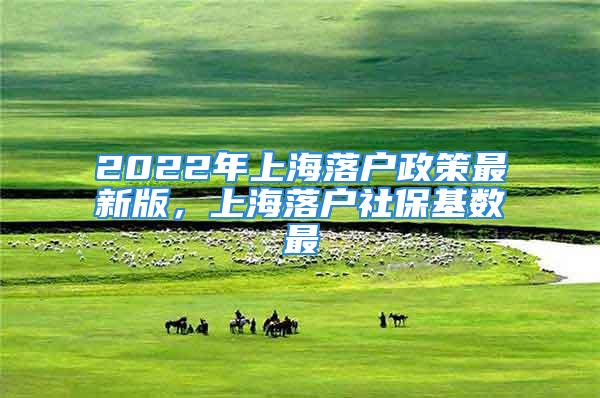 2022年上海落戶政策最新版，上海落戶社?；鶖?shù)最