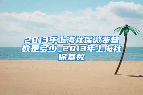 2013年上海社保繳費(fèi)基數(shù)是多少_2013年上海社?；鶖?shù)