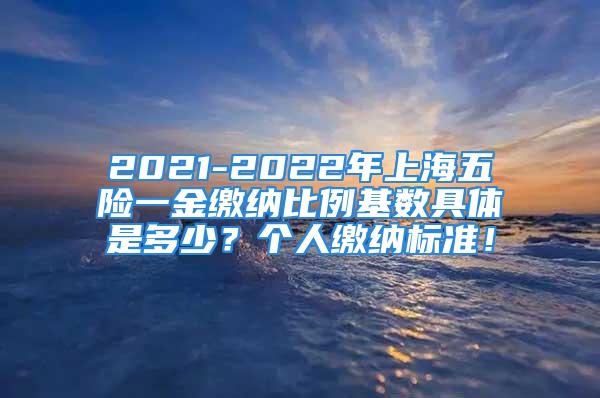 2021-2022年上海五險(xiǎn)一金繳納比例基數(shù)具體是多少？個(gè)人繳納標(biāo)準(zhǔn)！