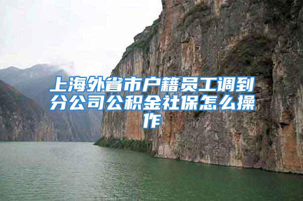 上海外省市戶籍員工調(diào)到分公司公積金社保怎么操作