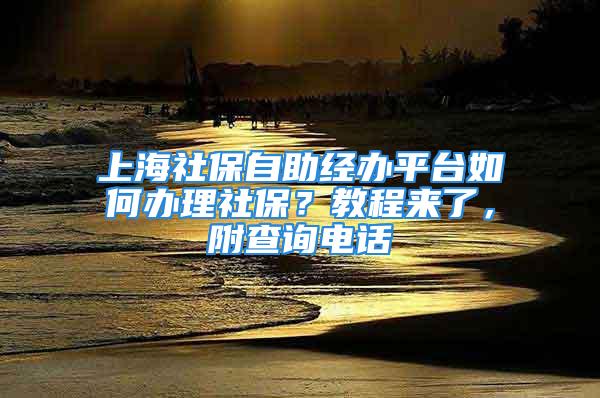 上海社保自助經(jīng)辦平臺(tái)如何辦理社保？教程來(lái)了，附查詢電話