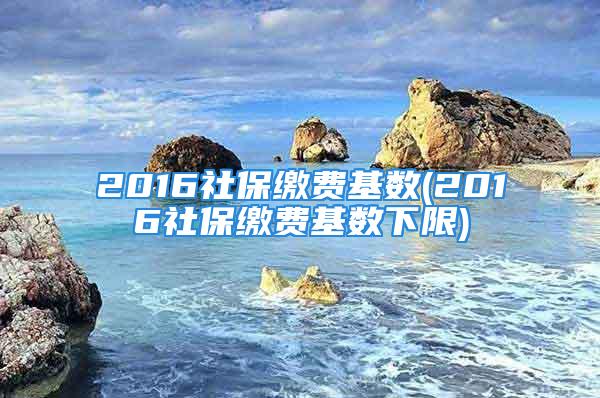 2016社保繳費基數(shù)(2016社保繳費基數(shù)下限)