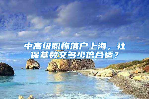 中高級職稱落戶上海，社?；鶖?shù)交多少倍合適？