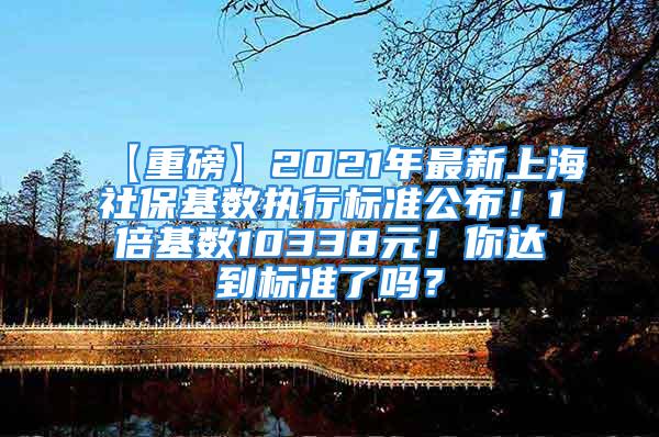 【重磅】2021年最新上海社?；鶖?shù)執(zhí)行標(biāo)準(zhǔn)公布！1倍基數(shù)10338元！你達(dá)到標(biāo)準(zhǔn)了嗎？