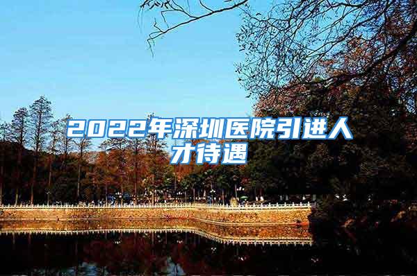 2022年深圳醫(yī)院引進(jìn)人才待遇