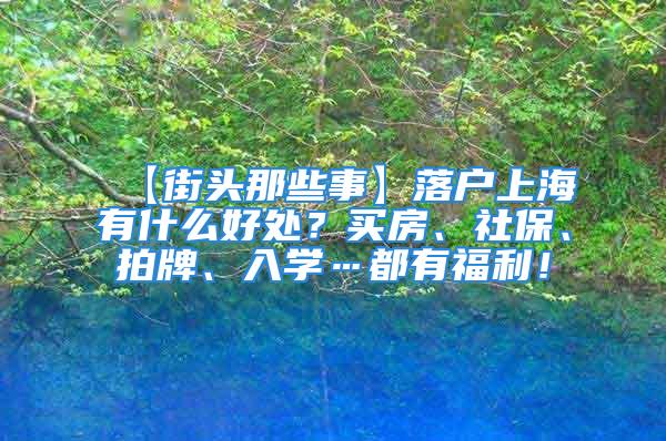 【街頭那些事】落戶上海有什么好處？買房、社保、拍牌、入學(xué)…都有福利！