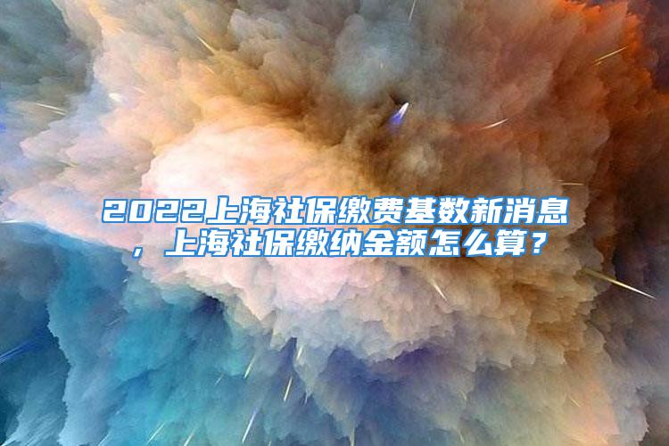 2022上海社保繳費(fèi)基數(shù)新消息，上海社保繳納金額怎么算？