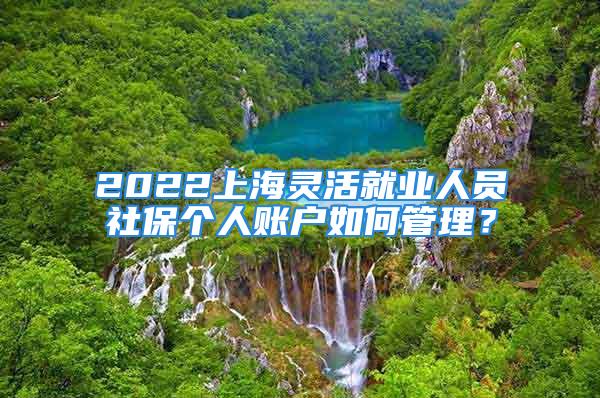 2022上海靈活就業(yè)人員社保個人賬戶如何管理？