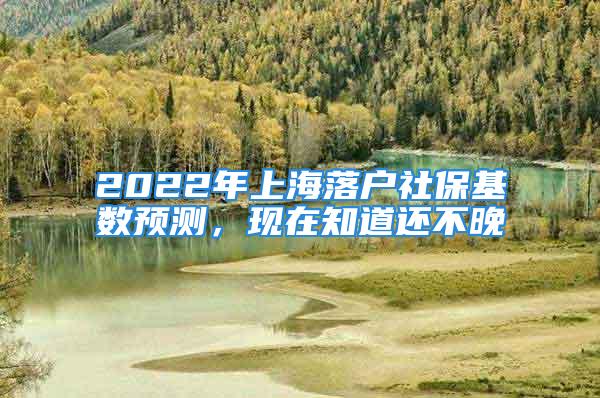 2022年上海落戶社?；鶖?shù)預(yù)測(cè)，現(xiàn)在知道還不晚