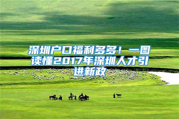 深圳戶口福利多多！一圖讀懂2017年深圳人才引進(jìn)新政