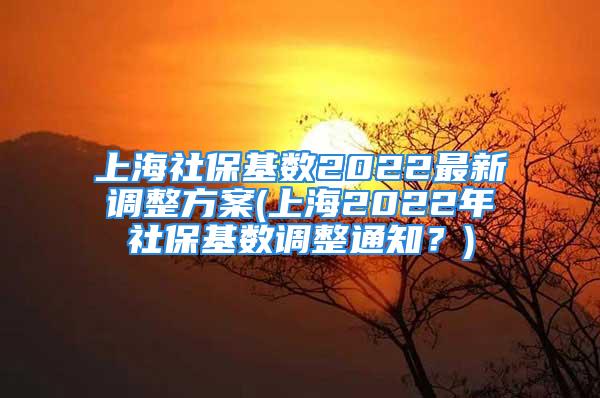 上海社?；鶖?shù)2022最新調(diào)整方案(上海2022年社保基數(shù)調(diào)整通知？)