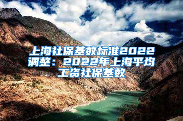 上海社保基數(shù)標準2022調(diào)整：2022年上海平均工資社?；鶖?shù)