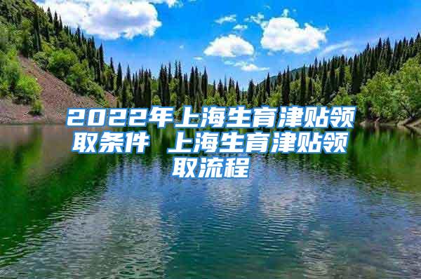 2022年上海生育津貼領(lǐng)取條件 上海生育津貼領(lǐng)取流程