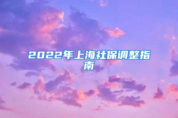 2022年上海社保調(diào)整指南